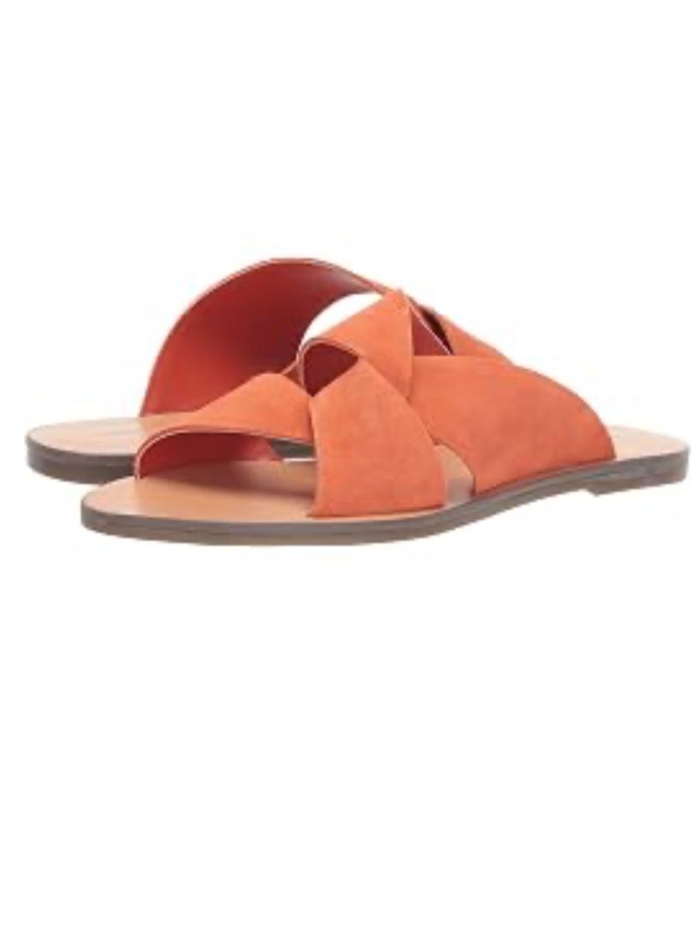 NWT! NEW IN BOX! MARC FISHER BOMIE ORANGE SANDAL Size 7.5